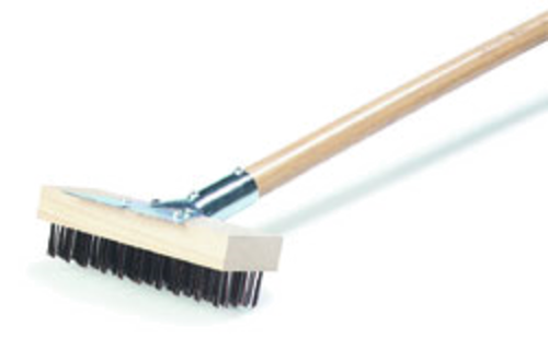 Carlisle Oven/Grill Brush 30" L Wooden Handle and Scraper 36372500