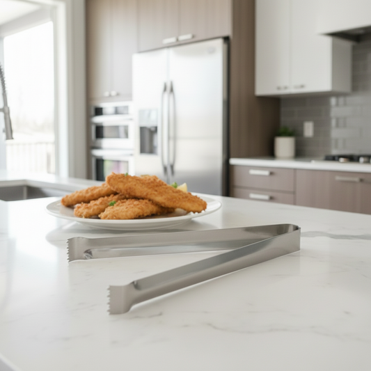 Winco Stainless Steel Pom Tongs 6" Satin Finish PT-6