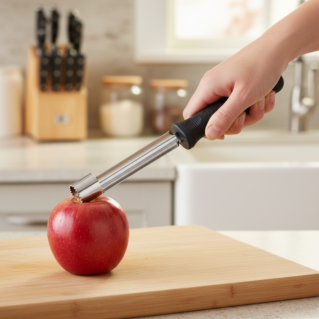 Tablecraft Products PerfectGrip Apple Corer Black Handle 10985