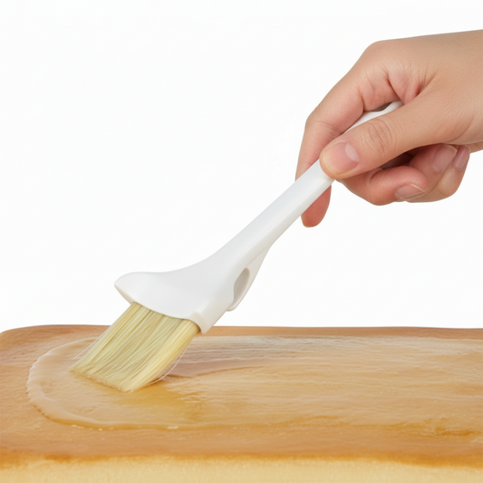 Winco Pastry Brush White Plastic Handle w/ Hook 3" Wide WBRP-30H