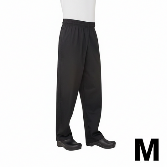 Chef Works Essential Baggy Pants Black Medium NBBP-000-M