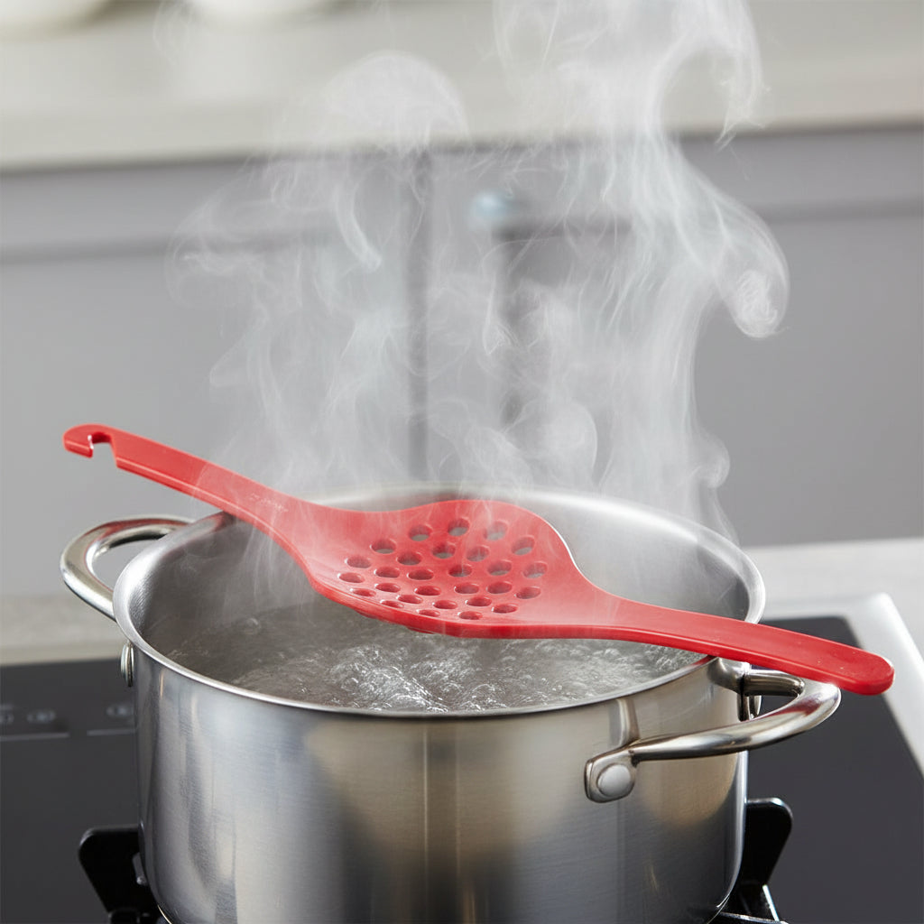 Harold Imports Boil Over Stopper Pot Watcher Red 7085