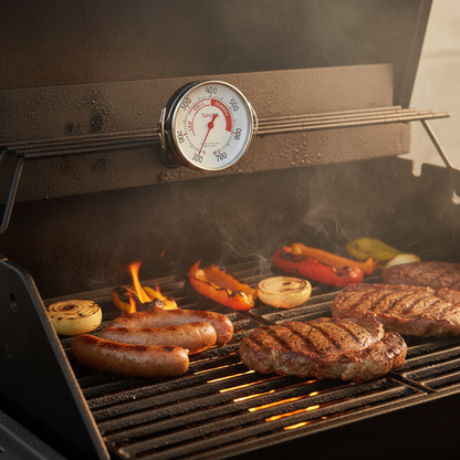 Taylor 6021 2" Dial Stainless Steel Grill Surface Thermometer, 100°F to 700°F