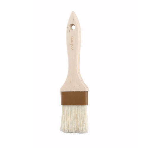 Winco Pastry Brush Wood Handle Boar Bristles 2" Wide WFB-20