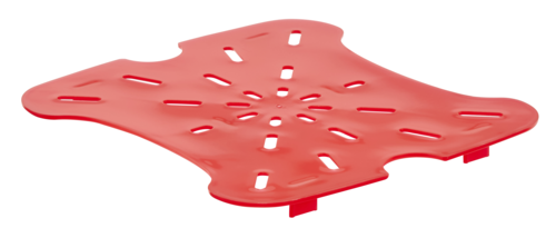 Cambro FreshPro Containers Translucent Red Drain Shelf For 6 & 8 Qt. 6SFSFPDPP266