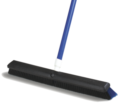 Carlisle Omni Sweep 24" Head with Black and Blue Unflagged Bristles 4188100