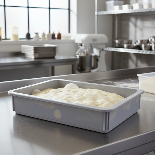 Quantum Food Service Pizza Dough Box 17.75"Lx 12.75"W x 3"H FSB-DT18133