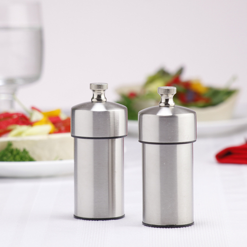 Chef Specialties Inc Futura Stainless Steel Salt & Pepper Mill Set 4" 29910