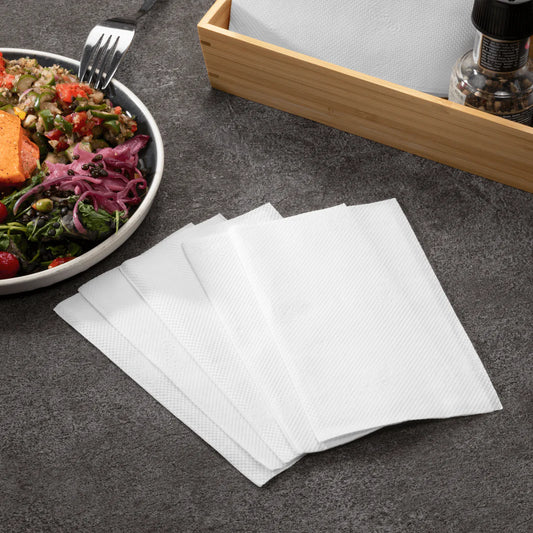 ReddiNap 2-Ply Interfolded White Dispenser Napkin 6-1/2" x 8-1/4" 45948 - 6000/Case