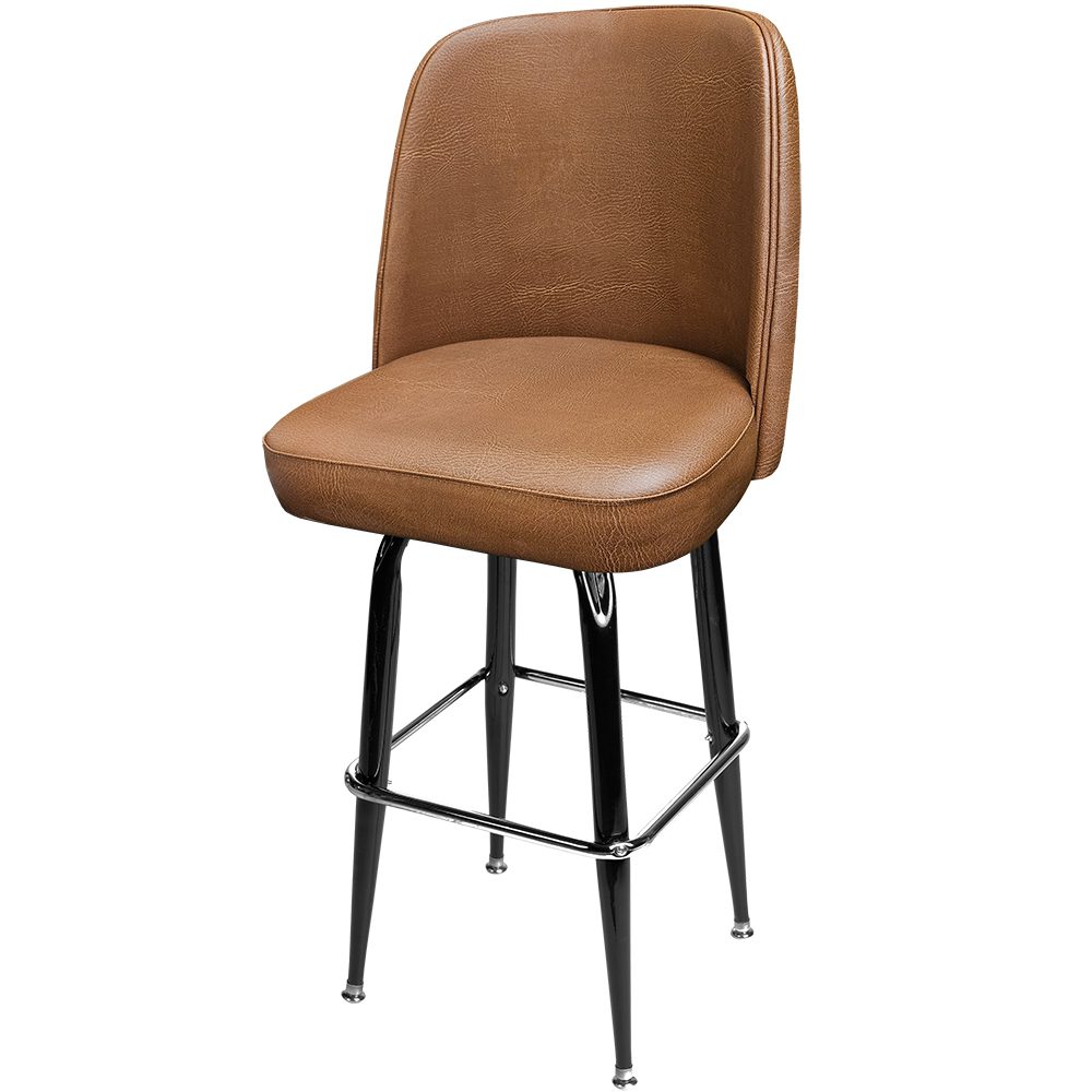 Oak Street Mfg. Bucket Seat Swivel Bar Stool SL2133-BLK
