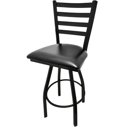 Oak Street Mfg. Black Coat Swivel Frame Bar Stool SL2301S
