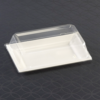 EMI Yoshi Clear Plastic Rectangular Salad Plate Dome Lid 10" x 6.5" EMI-RP8LP - 120/Case