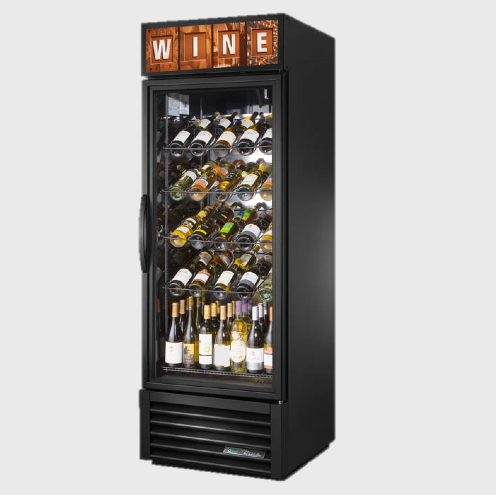 True One-Section Powder Coated Exterior Wine Merchandiser