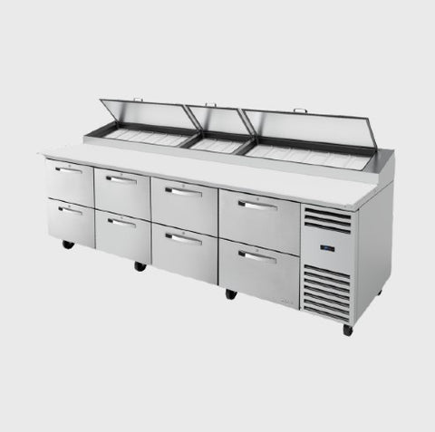 True SPEC SERIES Pizza Prep Table 8 Drawers with Locks