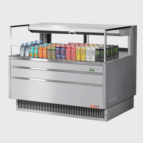 Turbo Air Horizontal Open Display Merchandiser Low Profile