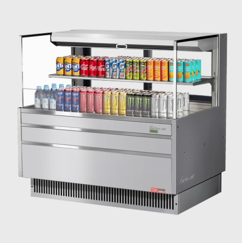 Turbo Air Horizontal Open Display Merchandiser Low Profile