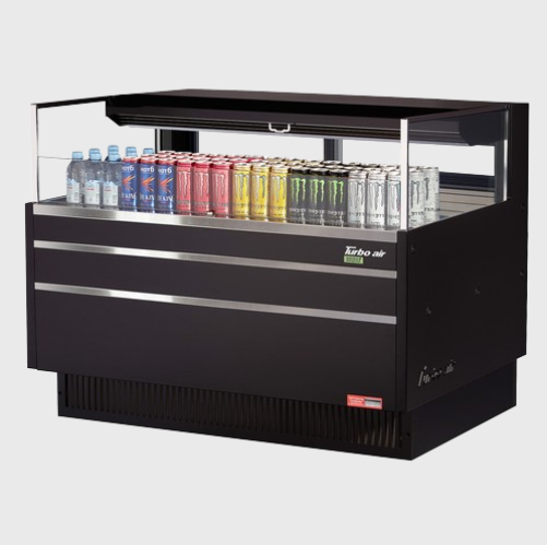 Turbo Air Horizontal Open Display Merchandiser Low Profile