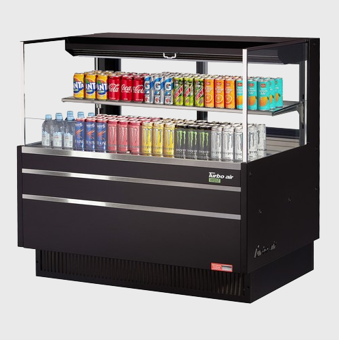 Turbo Air Horizontal Open Display Merchandiser Low Profile