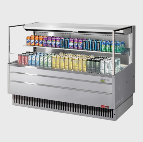 Turbo Air Horizontal Open Display Merchandiser Low-Profile