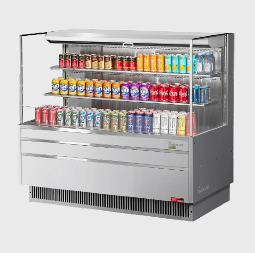 Turbo Air Horizontal Open Display Merchandiser Low-Profile