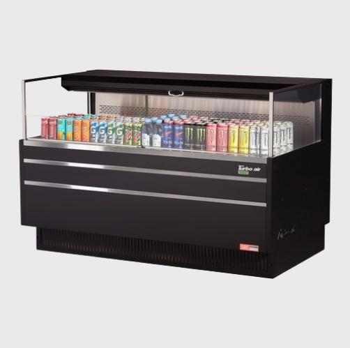 Turbo Air Horizontal Open Display Merchandiser Low-Profile