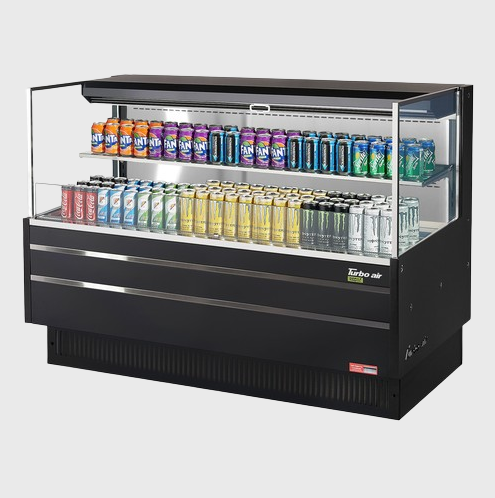 Turbo Air Horizontal Open Display Merchandiser Low-Profile