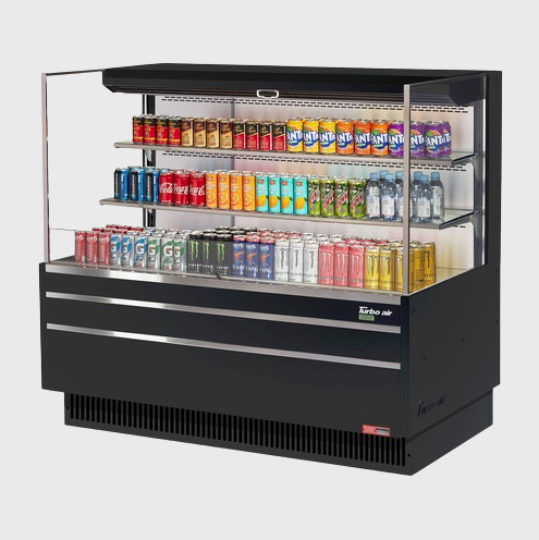 Turbo Air Horizontal Open Display Merchandiser Low-Profile