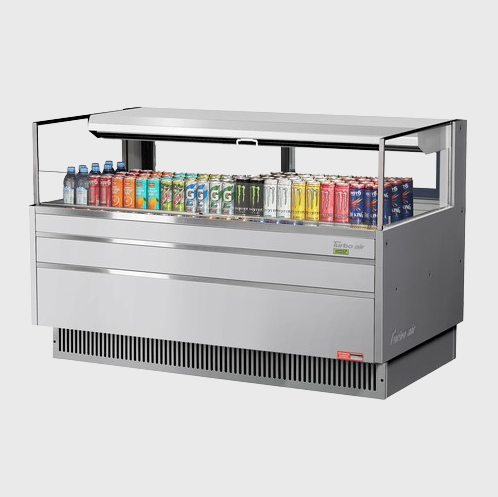 Turbo Air Horizontal Open Display Merchandiser Low-Profile