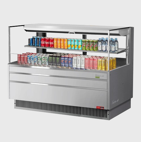 Turbo Air Horizontal Open Display Merchandiser Low-Profile