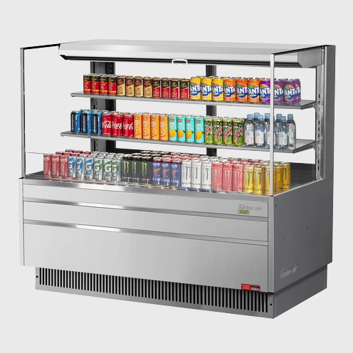 Turbo Air Horizontal Open Display Merchandiser Low-Profile