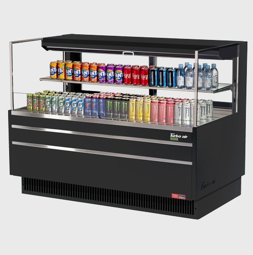 Turbo Air Horizontal Open Display Merchandiser Low-Profile