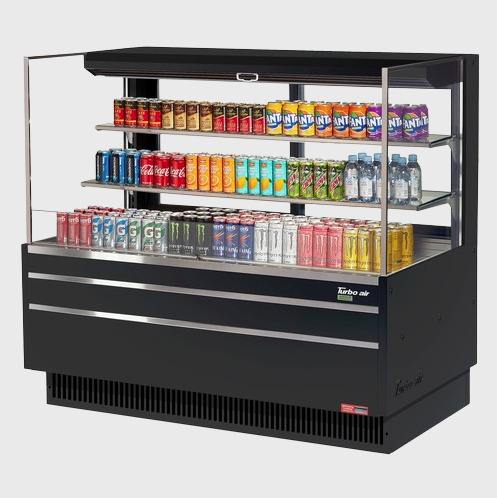 Turbo Air Horizontal Open Display Merchandiser Low-Profile