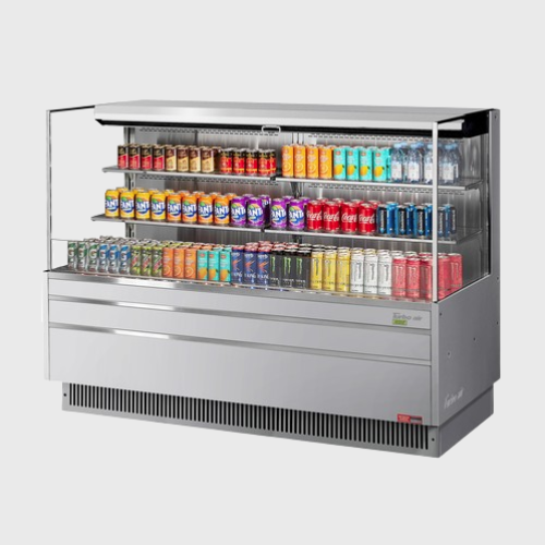 Turbo Air Horizontal Open Display Merchandiser Low Profile