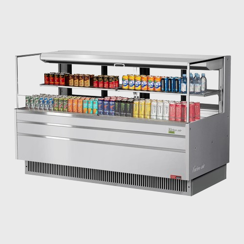 Turbo Air Horizontal Open Display Merchandiser Low Profile