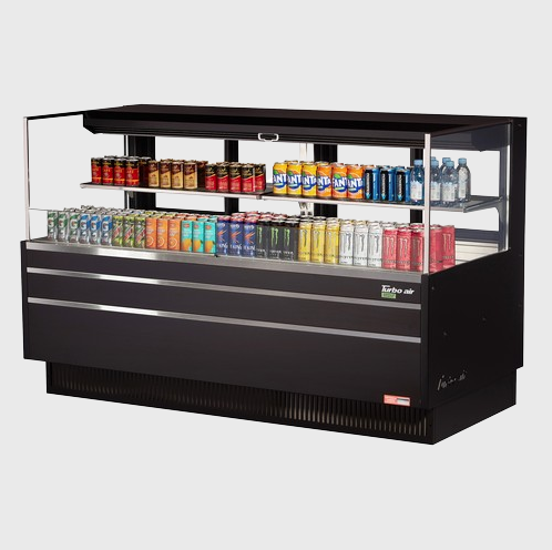 Turbo Air Horizontal Open Display Merchandiser Low Profile