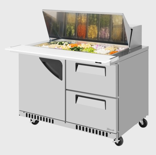 Turbo Air Super Deluxe Sandwich/Salad Mega Top Unit Two-Section