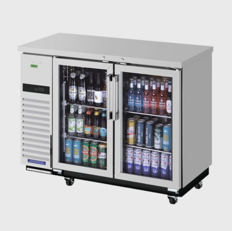 Turbo Air Super Deluxe Narrow Back Bar Cooler Two-Section