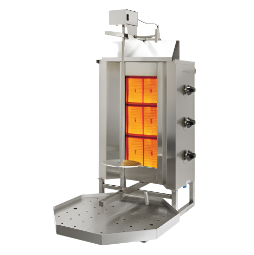 Eurodib Natural Gas Stainless Steel Vertical Broiler