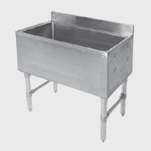 Klinger's Stainless Steel Underbar Ice Chest With Cold Plate 18" D x 30" W