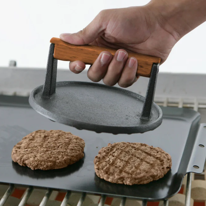 Mr. Bar-B-Q® Round Cast Iron Meat Press 06681Y