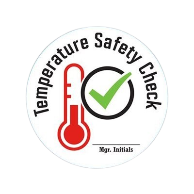 ﻿Promotional Specialty Label Temperature Safety Check - 500/Roll