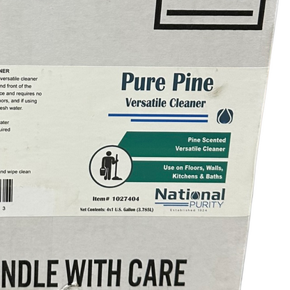 National Purity 1027404 Pure Pine Versatile Commercial Cleaner with True Pine Oil, 1 gal (4-Pack)