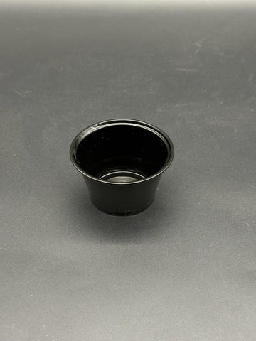 Plastic Portion Cup Black 4 oz. - 2500/Case