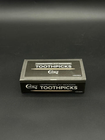 Toothpick Round Wood - 800/Box