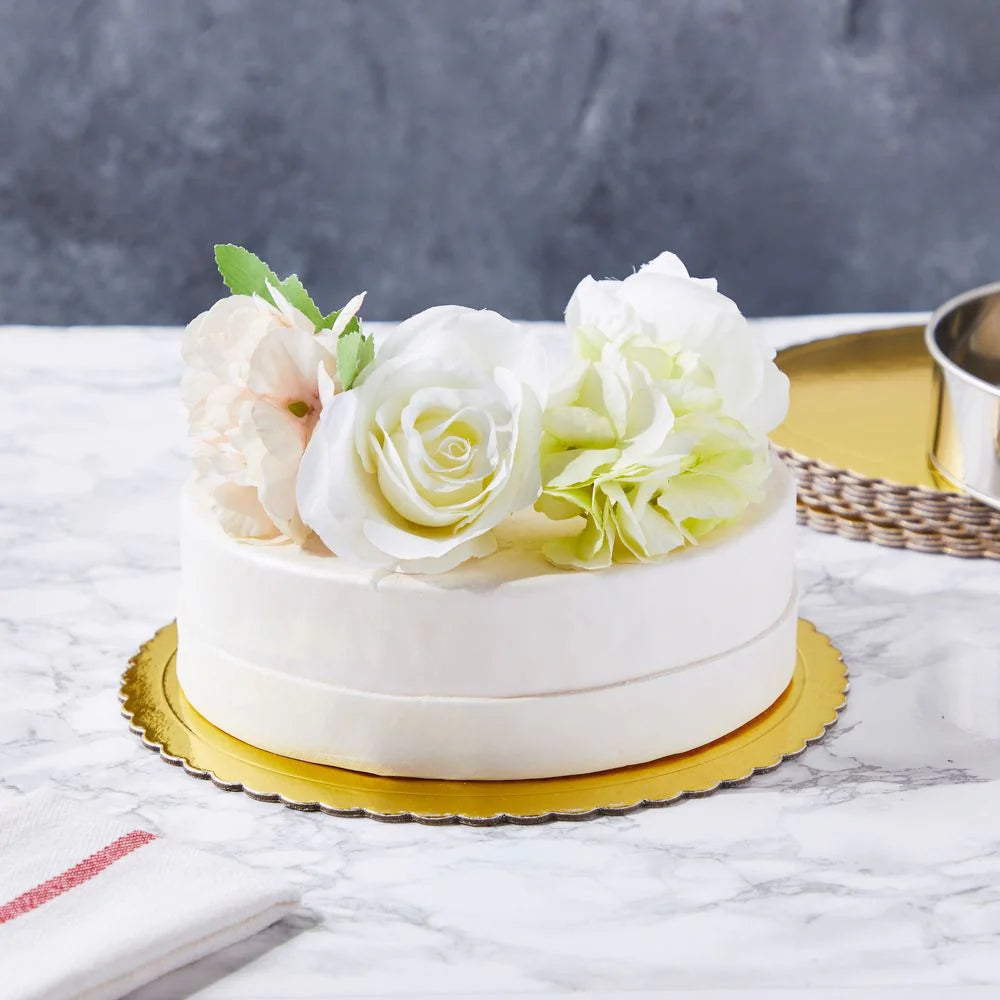 Cake Circle Scalloped Gold 10" - 200/Case