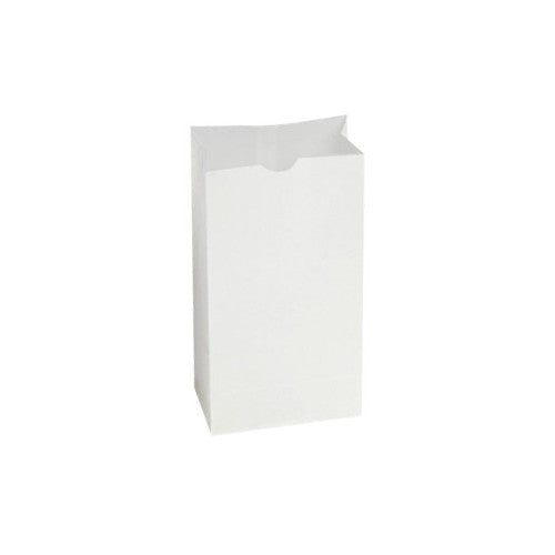 Dubl Wax® White Bag 8 lb. 6-1/8" x 4" x 12-3/8" 300298 - 1000/Case