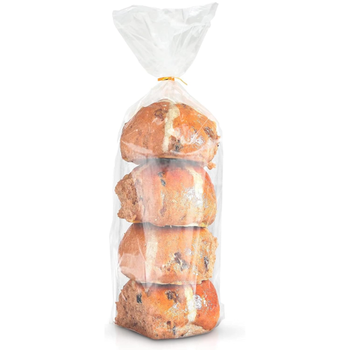 Poly Food Bag Clear 4" x 2" x 12" - 1000/Case