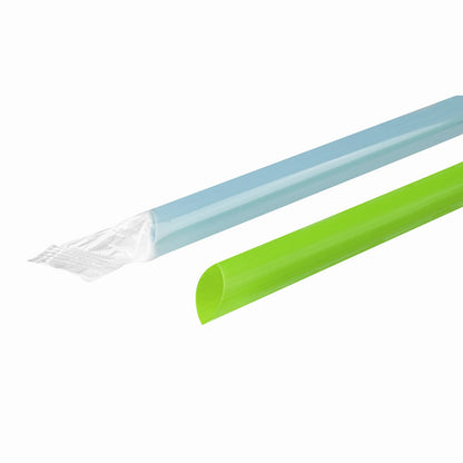 Neon Wrapped Boba Straw Pointed Tip 9" - 1600/Case