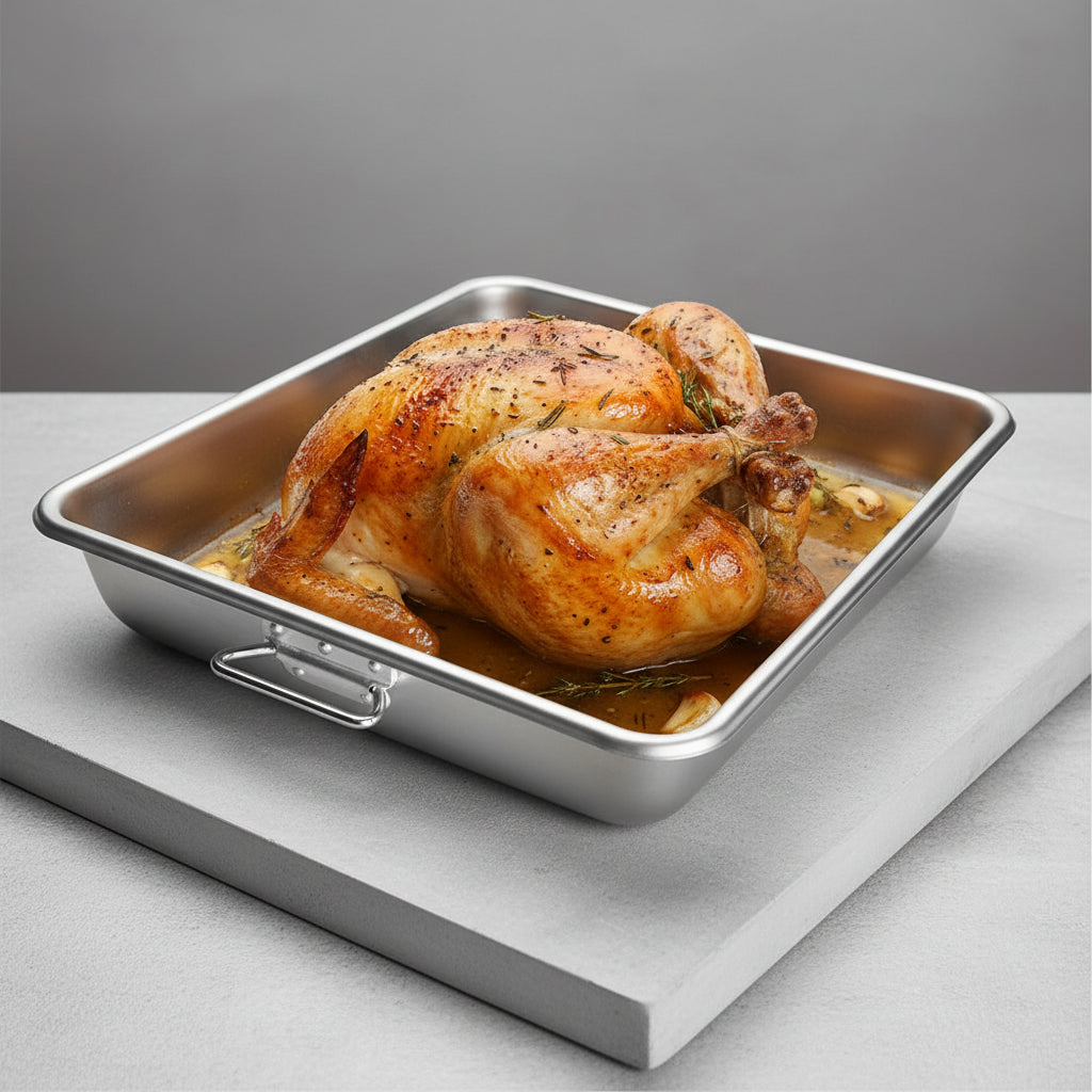 Winco Heavyweight Aluminum Roast Pan 18" x 26" ALRP-1826H