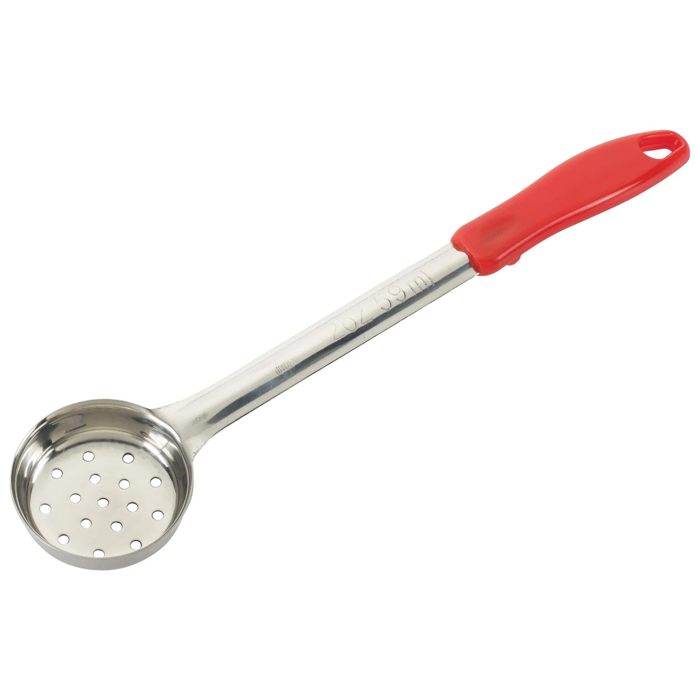 Winco Red Food Portioner Perforated Stainless Steel 2 oz. FPP-2